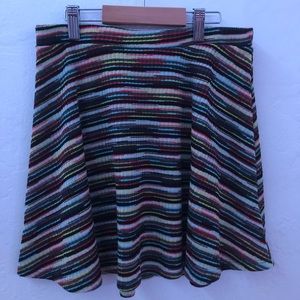 colorful striped tilly’s skirt